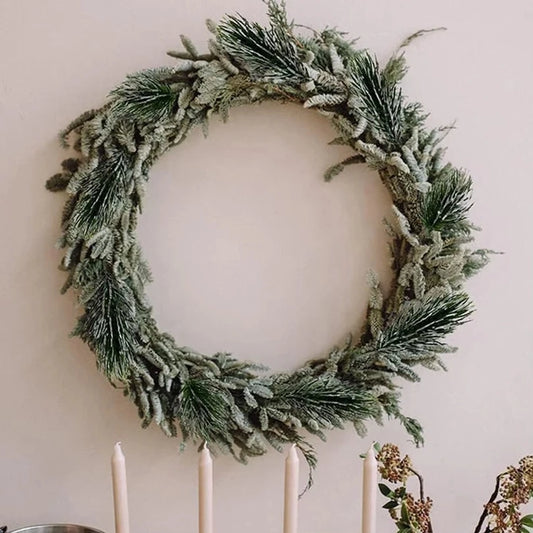 Artificial Snow-Kissed Christmas Plants