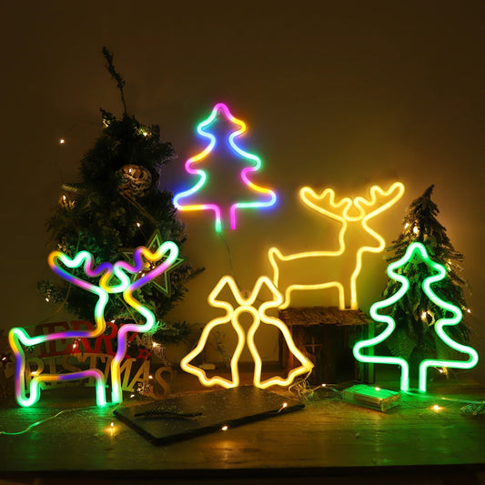 LED Neon Holiday Wall Lights
